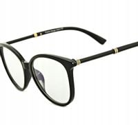 OKULARY ZERÓWKI Z FILTREM BLUE LIGHT DO KOMPUTERA OCHRONNE DAMSKIE KOCIE +