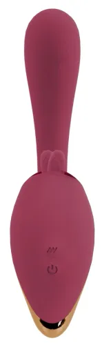 javida 2-function vibrator & licking system silikonowy 20,6 cm fioletowy na Arena.pl