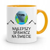 Kubek Żółty Spawacza Najlepszy Spawacz Na Świecie Z Nadrukiem Ze Zdjęciem