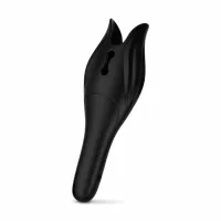 teazers glans-licking black - automatyczna stymulacja, 10 trybow, usb