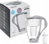 Dzbanek filtrujący szklany Dafi Crystal LED SZARY + 1 filtr Classic