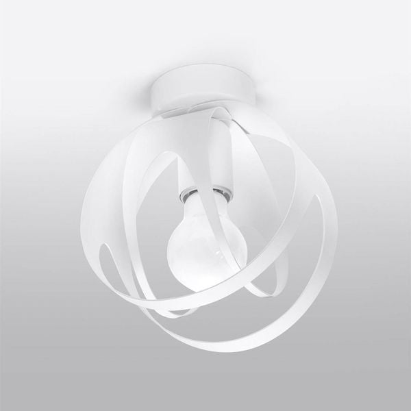 Metalowy plafon pokojowy SL.1082 lampa sufitowa biała zdjęcie 2