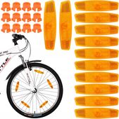 ODBLASKI ROWEROWE NA SZPRYCHY X12 ODBLASKI NA ROWER KOCIE OCZY 12 SZTUK
