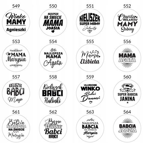 KIELISZEK Z GRAWEREM ZŁOTY PREZENT DLA NIEJ NA URODZINY 18 20 30 40 50 na Arena.pl