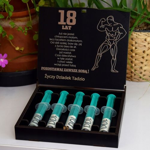 Pudełko Zastrzyk Gotówki Prezent na 18 Urodziny na Arena.pl