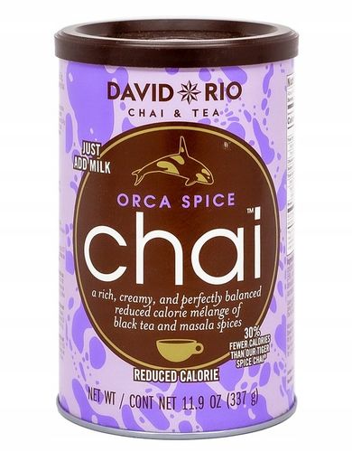 Herbata Chai ekspresowa instant w proszku napój David Rio | Orca Spice 337g na Arena.pl