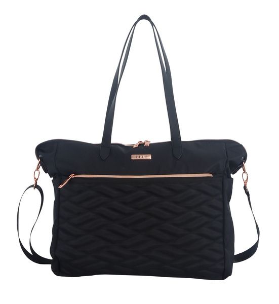 Torba damska - shopperka ELLE Doux czarna zdjęcie 1