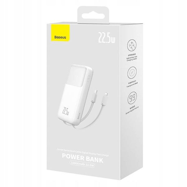 BASEUS POWERBANK 10000MAH 22.5W USB-A USB-C LIGHTNING DO TELEFONU KABEL zdjęcie 12