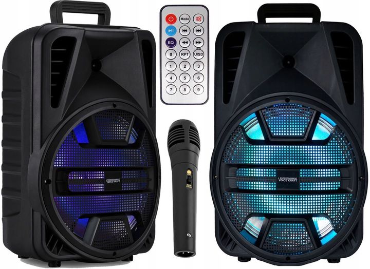 MOCNA KOLUMNA ESTRADOWA KARAOKE 1000W BLUETOOTH zdjęcie 2