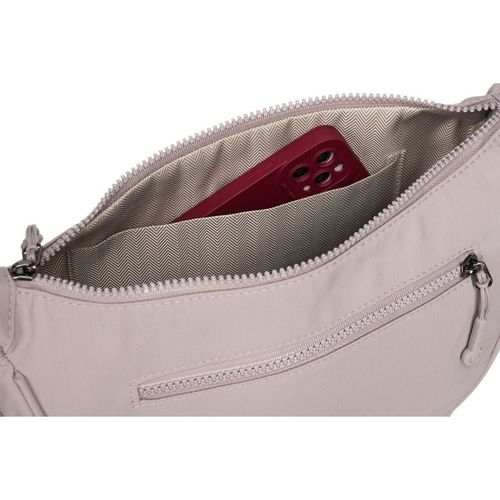 jednokomorowa listonoszka damska w kolorze lila, odszyta z poliestru na Arena.pl