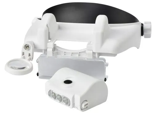 Lupa nagłowna czołowa okulary 3 led soczewki 13x na Arena.pl