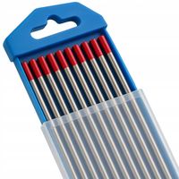 Elektrody wolframowe TIG czerwone WT20 ⌀1,6x175mm | 10 szt. DC