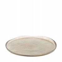 Talerz dekoracyjny ze szkła recyklingowego 25x25x2cm brązowy