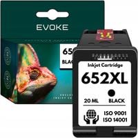 Tusz do drukarki HP 652 czarny XL | 100% poziom tuszu | Powiększony wkład