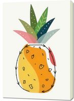 Obraz 70x100cm Nowoczesny Owoce I Ananas I Pop Art Vintage do Salonu