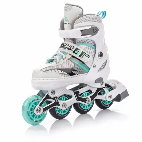 Rolki Regulowane Meteor 4w1 Seasons Minth LED 2022 34-37 na Arena.pl