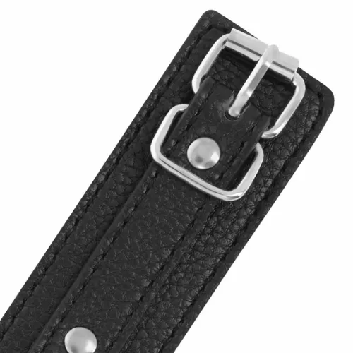 darkness kajdanki tekstylne skora pu regulowane metalowe czarne na Arena.pl