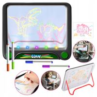 Podświetlana Tablica LED do Rysowania Tablet Graficzny Znikopis Dzieci 3D