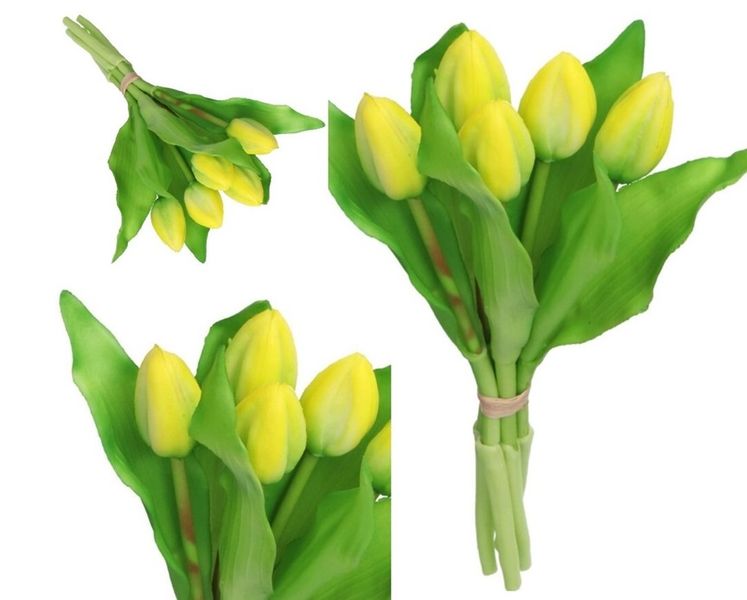 TULIPANY BUKIET TULIPANÓW GUMOWE GUMOWANE JAK ŻYWE zdjęcie 1