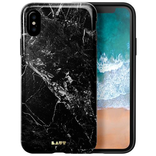 LAUT HUEX ELEMENTS Apple iPhone X - MARBLE BLACK +szkło na Arena.pl