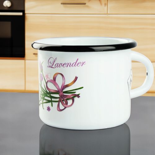 KUBEK SILESIA EMALIA 400 ML 9CM METALOWY KUBEK DO KAWY HERBATY OBOZOWY na Arena.pl