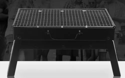 GRILL TURYSTYCZNY PRZENOŚNY WĘGLOWY SKŁADANY BBQ KEMPINGOWY WALIZKA na Arena.pl