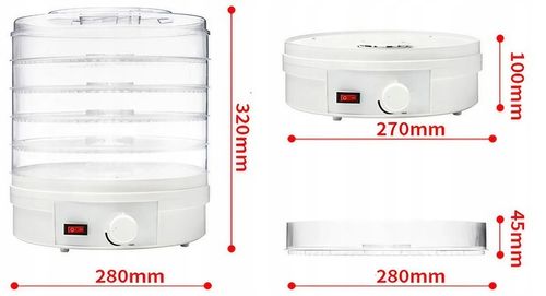 SUSZARKA DO GRZYBÓW OWOCÓW WARZYW SPOŻYWCZA DUŻA 5 SIT 4 CM 500W ŻYWNOŚCI na Arena.pl