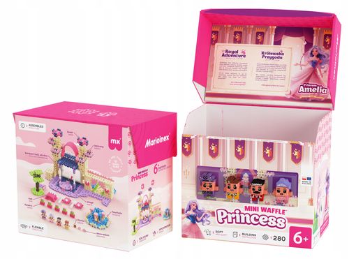 Mini Waffle Marioinex PRINCESS, królewska przygoda 280 el. 4 figurki na Arena.pl