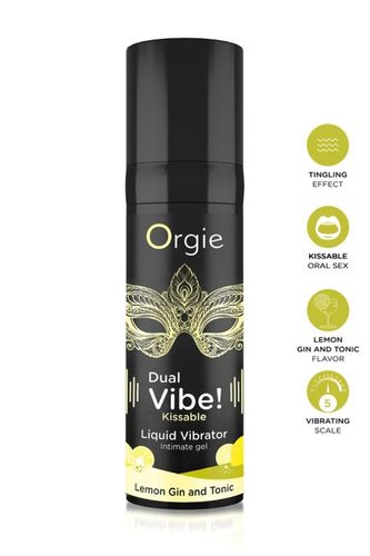 Dual Vibe! Kissable Liquid Vibrating Lemon Gin And Tonic na Arena.pl