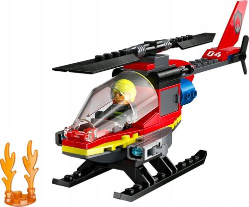 LEGO City Straż Pożarna 60411 Strażacki Helikopter Ratunkowy Armatki Wodne na Arena.pl