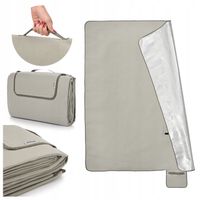 KOC PIKNIKOWY PLAŻOWY Z IZOLACJĄ ALU METEOR DUŻY XL 175x200 ALU 3 warstwy