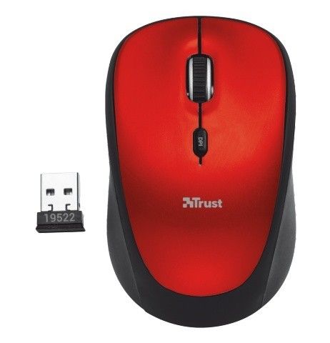 Trust Yvi Wireless Mouse - red na Arena.pl