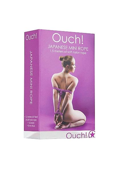 Japanese Mini Rope - 1,5M - Purple zdjęcie 2