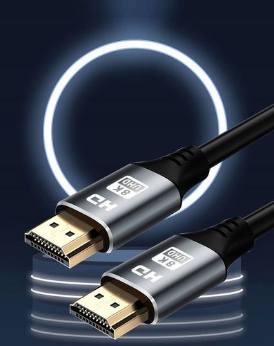 KABEL HDMI 2.1 8K 60HZ 4K 120HZ PRZEWÓD 2M PRZYŁĄCZE SOLIDNY ELASTYCZNY na Arena.pl