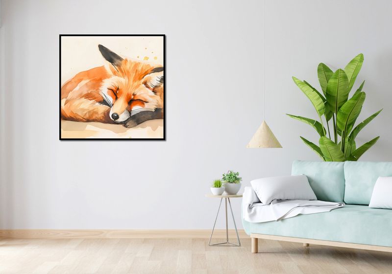 Plakat 90x90cm Akwarelowa Sielanka zdjęcie 4