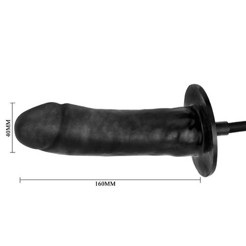 dildo pompowane realistyczny penis czarny 16cm na Arena.pl
