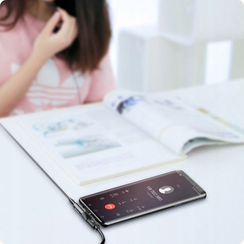 BASEUS ADAPTER PRZEJŚCIÓWKA AUDIO USB-C 1A TYP-C - MINI JACK 3.5MM AUX na Arena.pl