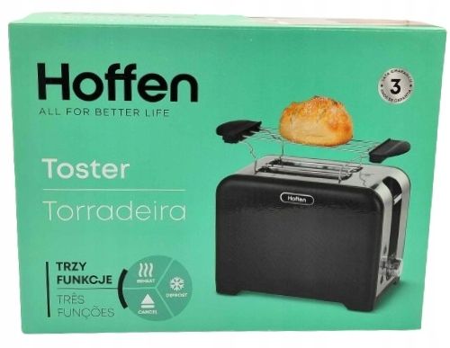 Toster Hoffen T-3176 czarny 930 W zdjęcie 1