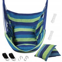 FOTEL WISZĄCY KRZESŁO HUŚTAWKA HAMAK BUJAK BOHO + 2 PODUSZKA