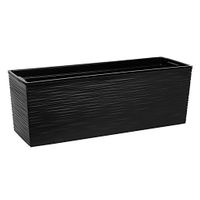 Kwietnik BEGONIA 19x56 dłuto donica czarny Lamela