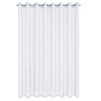 Firana na przelotkach z połyskiem AMANDA 300X250 biała