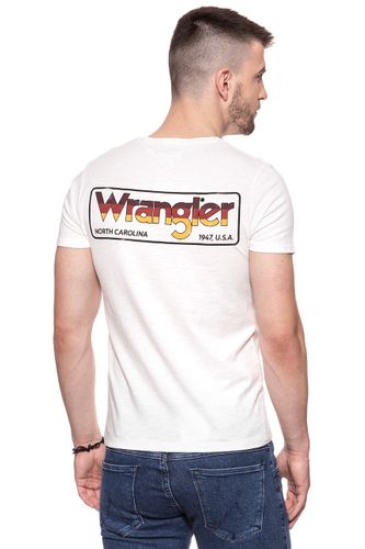 WRANGLER POCKET TEE OFFWHITE W7B21FE02 L na Arena.pl