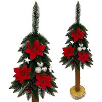 CHOINKA SZTUCZNA NA PNIU OZDOBIONA 110 cm CHOINKA UDEKOROWANA Z OZDOBAMI