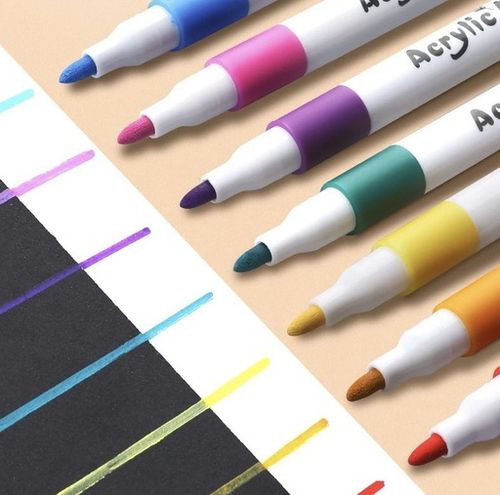 Markery akrylowe pisaki  flamastry 80 kolorów do kreatywnego malowania na Arena.pl