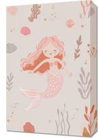 Obraz 40x60cm Wzory dla Dzieci, Dziewczynki Do Pokoju - Syrenka