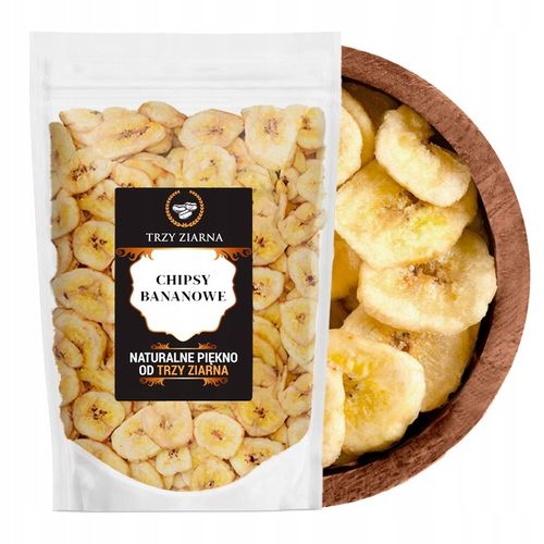 CHIPSY BANANOWE 1kg banan suszony naturalna przekąska na Arena.pl