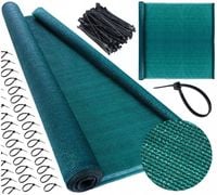 Siatka Cieniująca Maskująca 1,5 x 10m Osłona Mata NA Płot Balkon Ogrodzenie