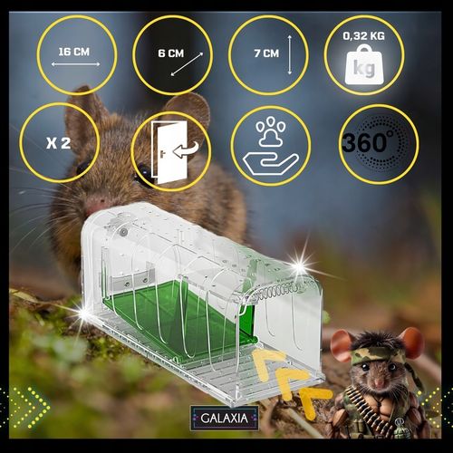 ŻYWOŁAPKA NA MYSZY 2 SZT Pułapka Łapka Szczury Pułapki Łapki 2X na Arena.pl
