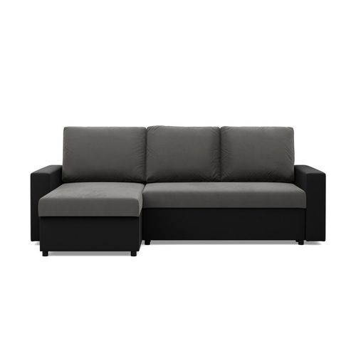 Narożnik uniwersalny, CAPERO, ekoskóra, 231x140x92 cm, szary | TYLETEGOTU na Arena.pl