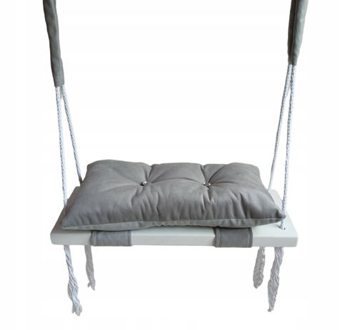 Huśtawka BIAŁA Siedzisko poduszka Róż CYRKONIE na Arena.pl